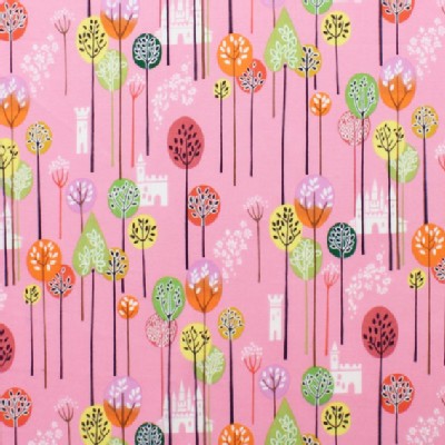 Alexander Henry Fabrics - Kids - Princess Kingdom - Enchanted Forest in Pink