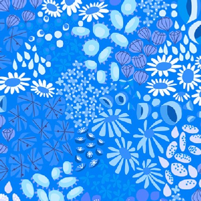 Andover - The Lovely Hunt - Flower Carpet in Blue