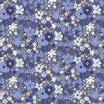 Art Gallery Fabrics - AGF Collection - Chic Flora - Vintage Rush in Bleu