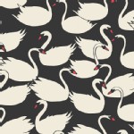 Art Gallery Fabrics - Hello Ollie - Swanling Bevy in Nightfall