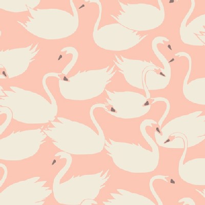 Art Gallery Fabrics - Hello Ollie - Swanling Bevy in Peach