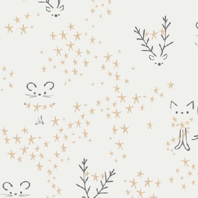 Art Gallery Fabrics - Holiday - Little Town - Starbright in Frost