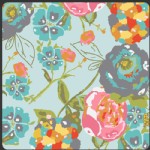 Art Gallery Fabrics - LillyBelle - Garden Rocket in Turquoise