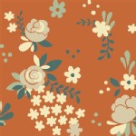 Birch Fabrics - Fort Firefly - Rose Garden in Coral