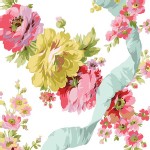 Blend Fabrics - Anna Griffin - Rose Rosette in White