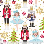 Blend Fabrics - Holiday - Snowflake Waltz in White