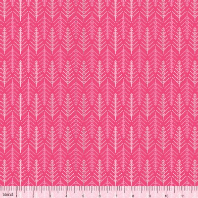 Blend Fabrics - Holiday - Christmas Dear - Tinsel Trees in Pink