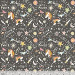 Blend Fabrics - Kids - Sugar and Spice - Word Power in Grey