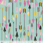 Blend Fabrics - Luckie - Quills Arrows in Turquoise