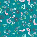 Camelot Fabrics - FairyVille - Butterflies and Flowers in Blue
