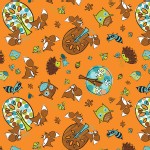 Camelot Fabrics - Frolicking Forest - Adventure in Orange