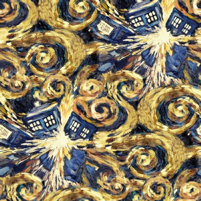 Character Prints - Dr Who - Exploding Tardis in Yellow