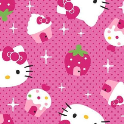 Character Prints - Hello Kitty - Hello Kitty Cupcake Toss in Pink