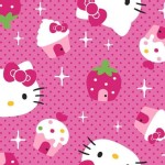 Character Prints - Hello Kitty - Hello Kitty Cupcake Toss in Pink
