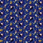 Character Prints - Mickey - Disney Mickey and Friends Head Toss in Blue