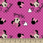 Character Prints - Mickey - KNIT - Minnie With Dots in Pink