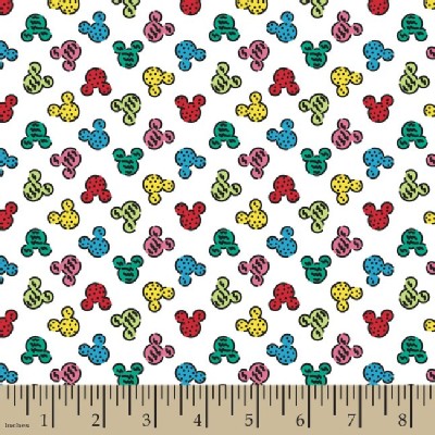 Character Prints - Mickey - KNIT - Delicious Mickey Heads in Multi