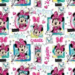 Character Prints - Mickey - Minnie Windows in White
