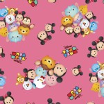 Character Prints - Mickey - Tsum Tsum Group Toss in Pink