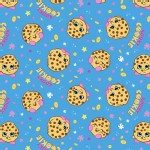 Character Prints - Other Characters - KNIT - Shopkins Kooky Cookie in Blue