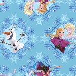 Character Prints - Princess - Frozen Ice Skating Framed in Aqua