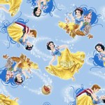 Character Prints - Princess - Snow White Animals in Blue