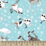 Character Prints - Princess - KNIT - Frozen Olaf and Seven Toss in Blue