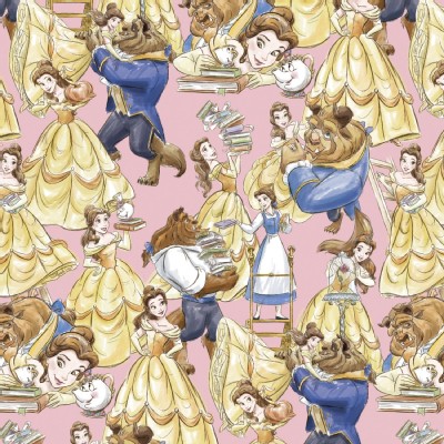 Character Prints - Princess - Beauty and the Beast Packed in Pink