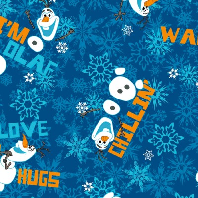 Character Prints - Princess - Frozen Olaf Chillin Toss in Navy