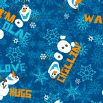 Character Prints - Princess - Frozen Olaf Chillin Toss in Navy