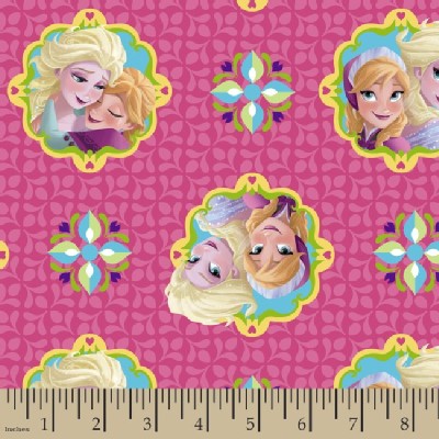 Character Prints - Princess - Frozen - Badge Toss in Pink