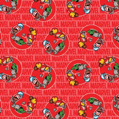 Character Prints - Super Heroes - Marvel Kawaii United in Red