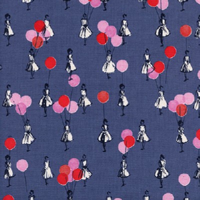 Cotton And Steel - Jubilee - Balloons in Blue