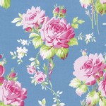 Free Spirit - Sadies Dance Card - Rose Bouquet in Blue