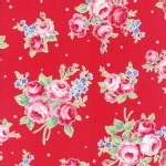 Lecien - Flower Sugar Rose Kiss - Main Floral in Red