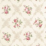 Lecien - Rococo Sweet 2014 - Floral Checkers in Ivory
