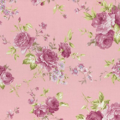 Lecien - Rococo Sweet 2015 - Main Floral Bouquet in Dusky Pink