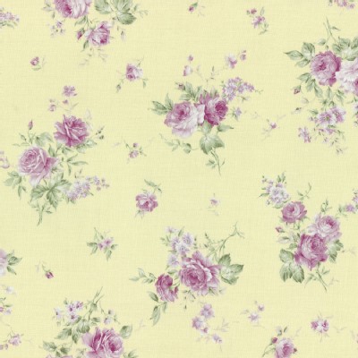 Lecien - Rococo Sweet 2015 - Medium Floral Bouquet in Soft Yellow