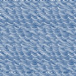 Lewis And Irene - Coastal - Waves in Deep Sea Blue