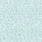 Lewis And Irene - Coastal - Waves in Light Aqua