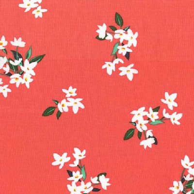 Michael Miller Fabrics - Bed of Roses - Lilly of the Valley in Coral