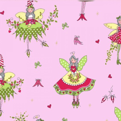 Michael Miller Fabrics - Holiday - Hollywood Pixie  in Candy