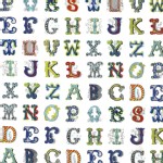 Michael Miller Fabrics - Kids - Font-tastic in Multi