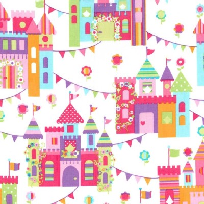 Michael Miller Fabrics - Kids - Princess Charming - Castle Town in Princess