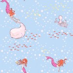 Michael Miller Fabrics - Out to Sea - Mermaid play in Bree