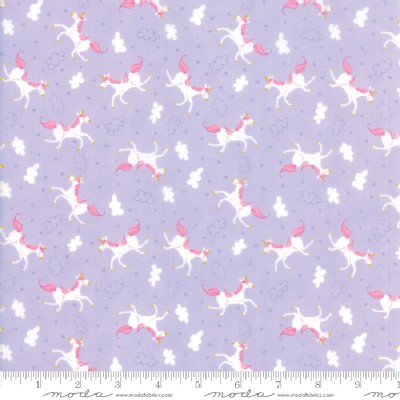 Moda Fabrics - Kids - Once Upon A Time - Unicorn in Lavender