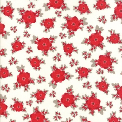 Moda Fabrics - Return Winters Lane - Floral in Snow