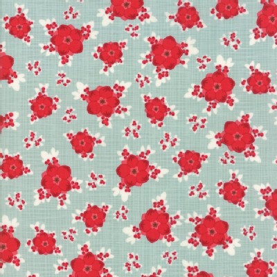 Moda Fabrics - Return Winters Lane - Floral in Mint