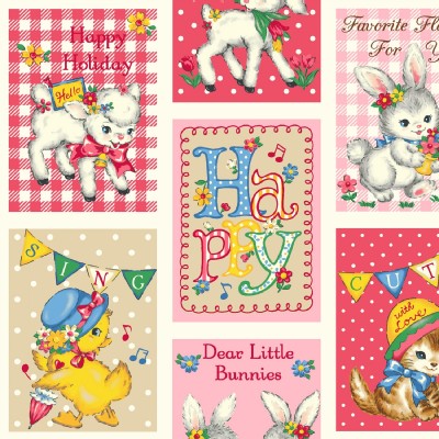 Quilt Gate - Dear Little World - Bambino Cards in Pink