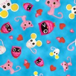 Quilting Treasures - Lalaloopsy - Animal Toss in Blue